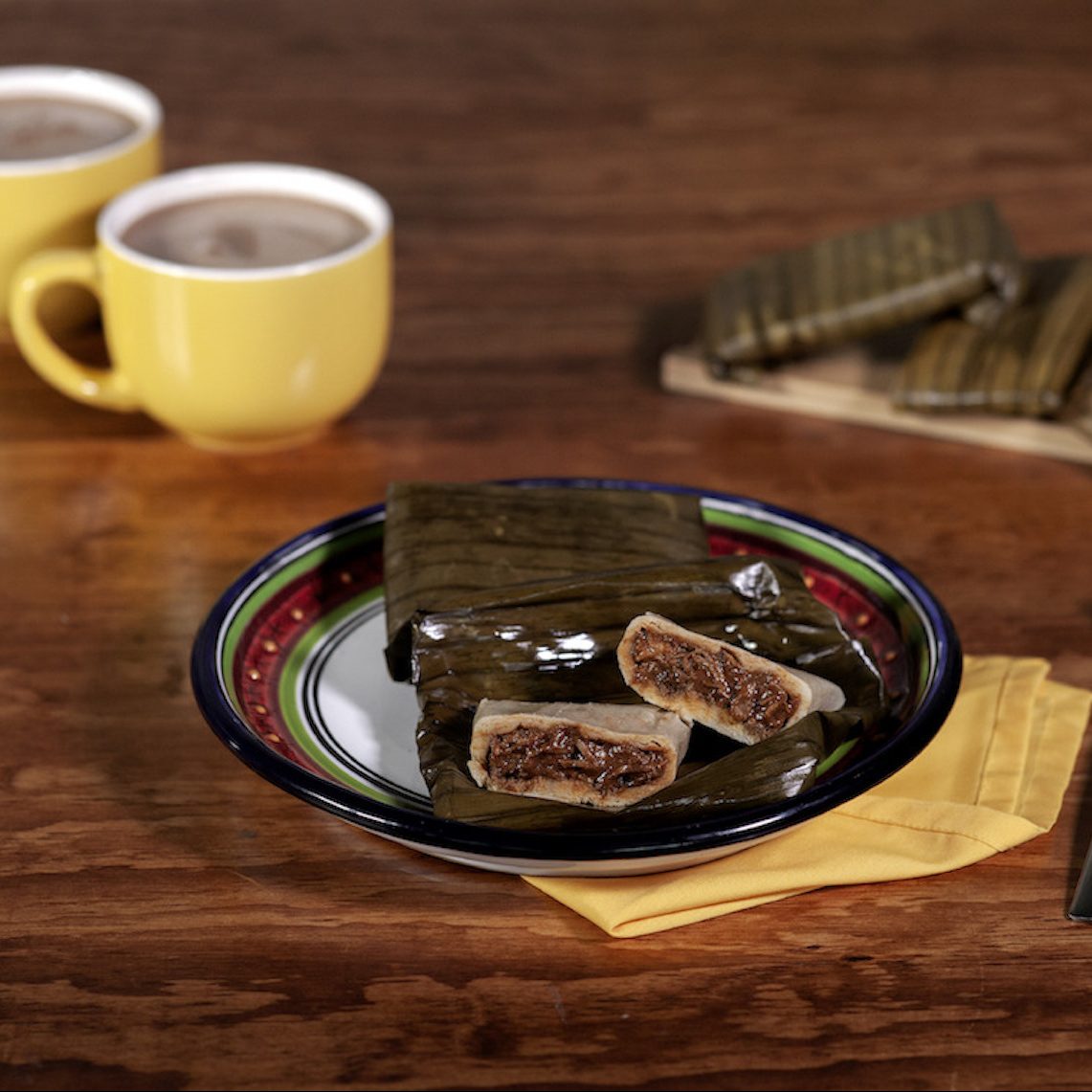 Tamales de mole con chocolate para todo el año