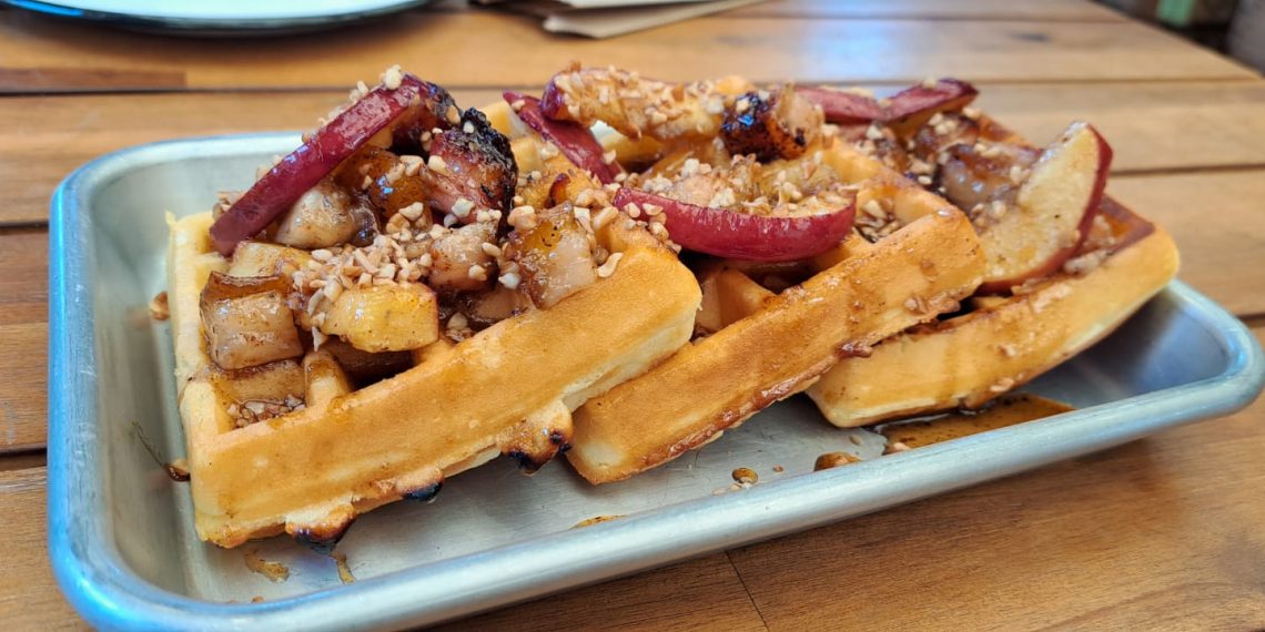 Lunes sin carne: Waffles con plátano