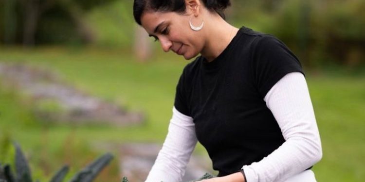 La chef Sara González y el llamado de los ingredientes en el campo