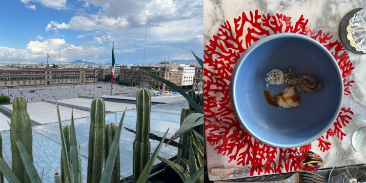 Unos panditas de betabel ahogados y otros platillos en Balcón del Zócalo